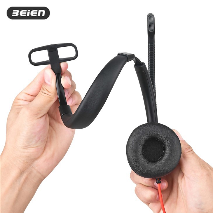 Single Ear USB-C Noise Cancelling Headset With Mic For Laptop factory