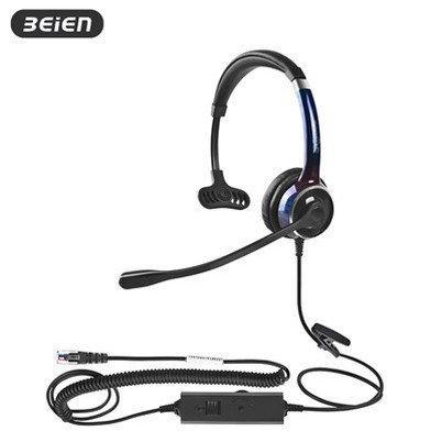 Clustffon Ffôn Wired Un Clust Gyda Mic